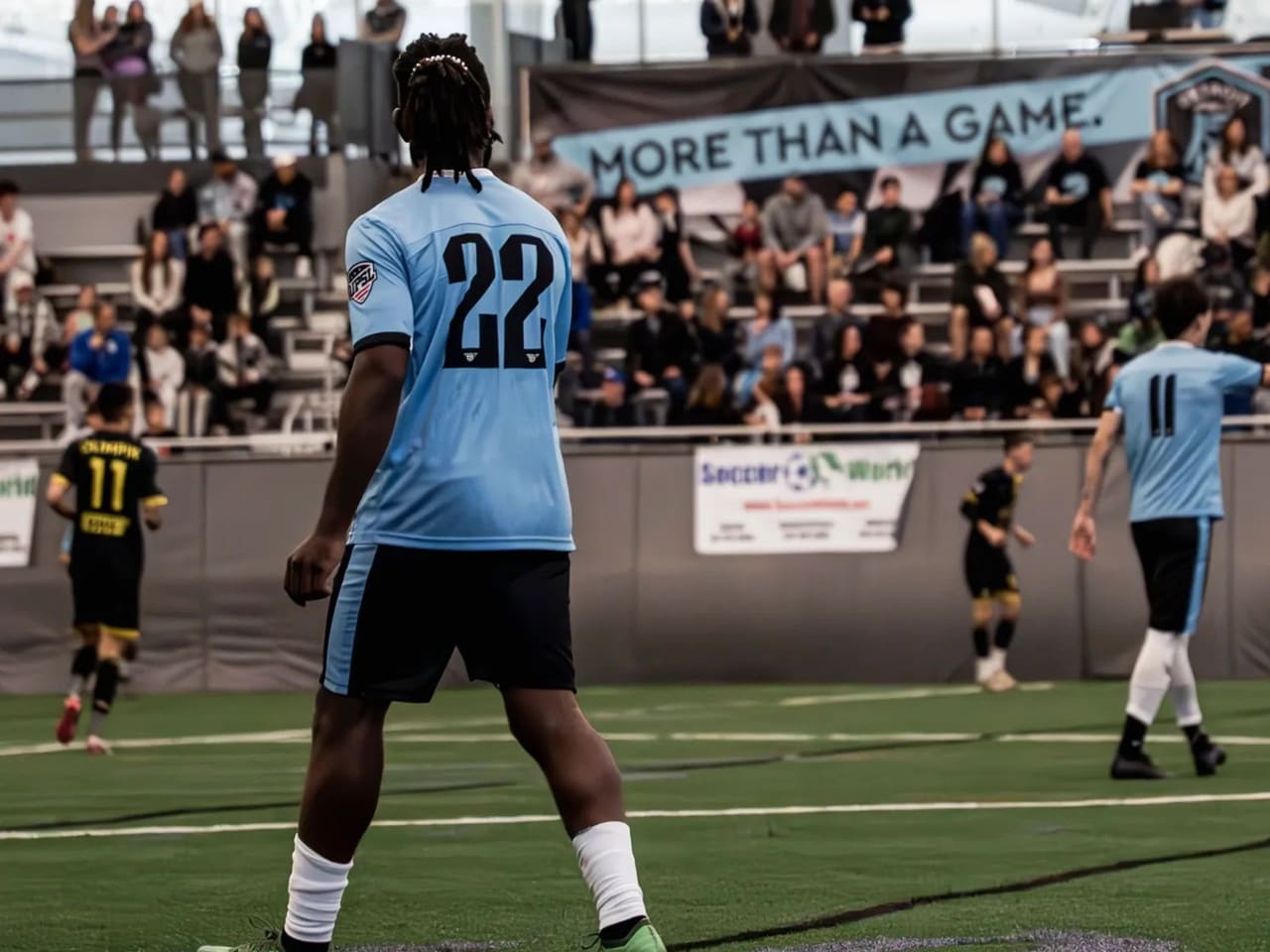 Detroit Metro FC player in training